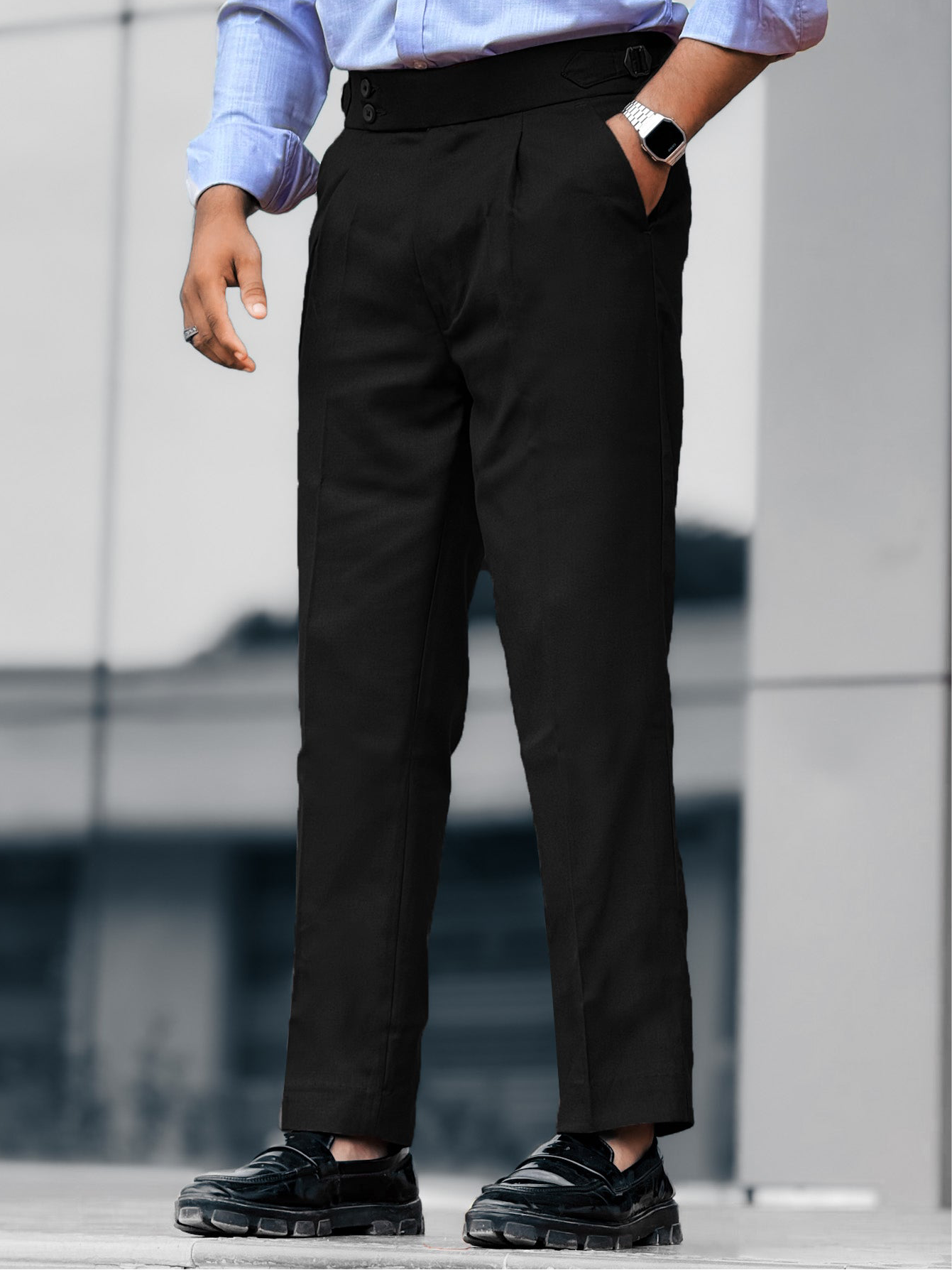 Jet Black Pants