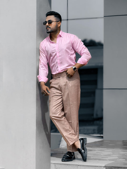 Rose Pink & Oat Beige