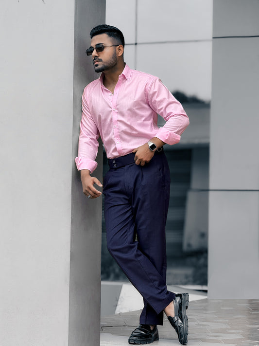 Rose Pink & Navy Blue